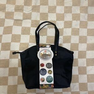 Black Lunch Bag with Containers